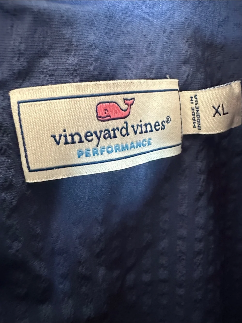 Vineyard Vines Girls Navy Blue Sleeveless Tiered Dress - Picture 2 of 3